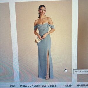 Birdy grey new style! Mira convertible dress small